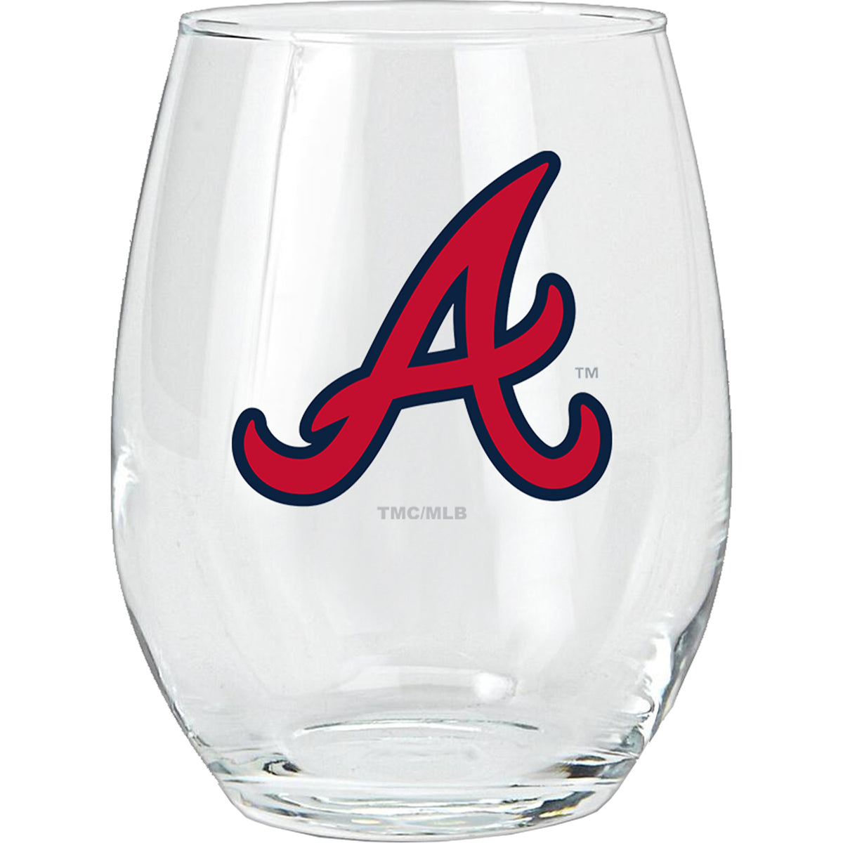 15oz Stemless Glass Tumbler | Atlanta Braves