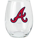 15oz Stemless Glass Tumbler | Atlanta Braves