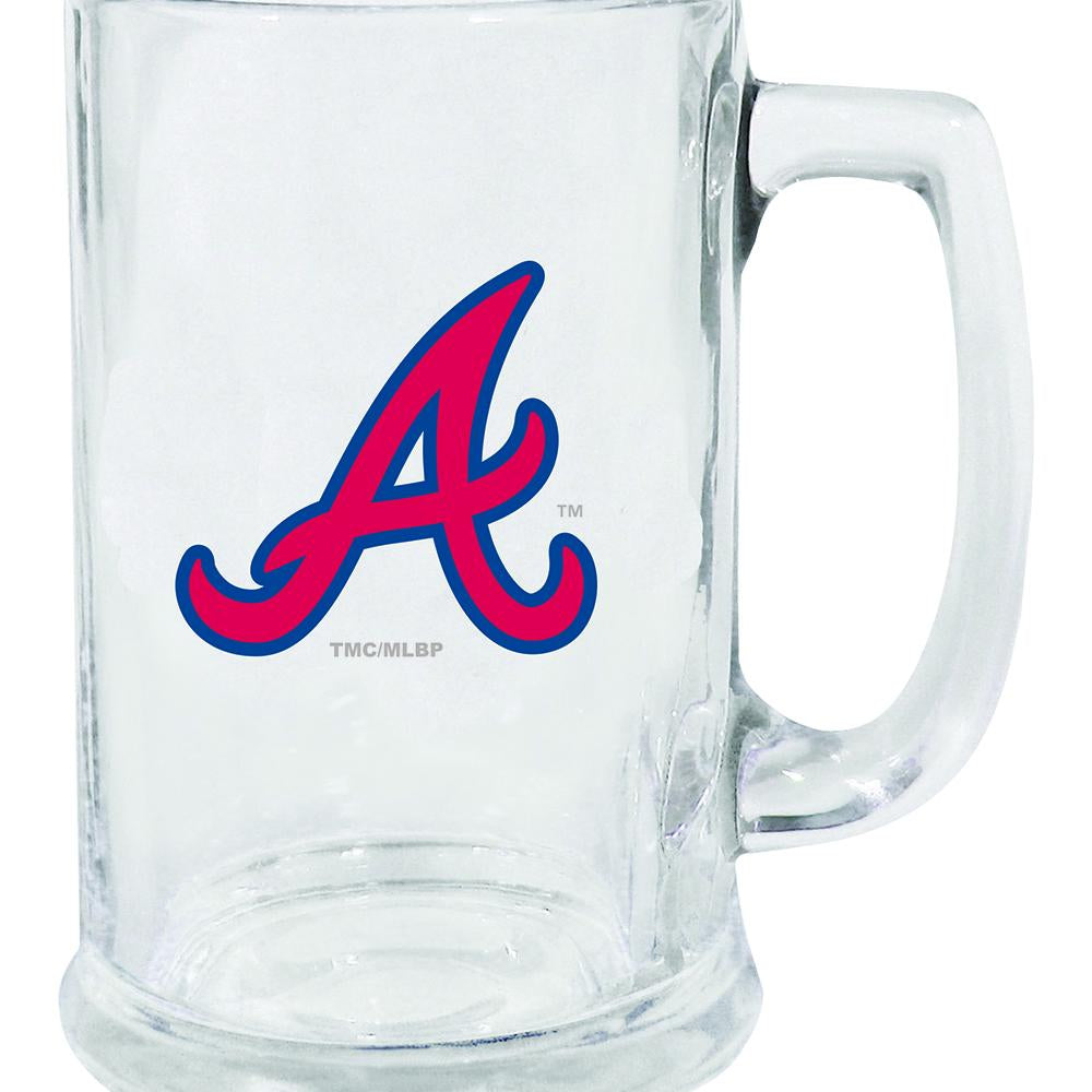 15oz Decal Stein Glass | Atlanta Braves ABR, Atlanta Braves, MLB, OldProduct 888966778771 $13