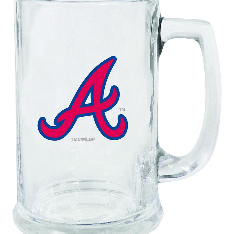 15oz Decal Stein Glass | Atlanta Braves ABR, Atlanta Braves, MLB, OldProduct 888966778771 $13