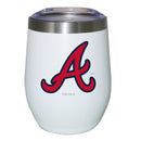 12oz White Stainless Steel Stemless Tumbler | Atlanta Braves ABR, Atlanta Braves, CurrentProduct, Drinkware_category_All, MLB 194207624968 $27.49