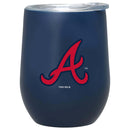 12oz Matte Stainless Steel Stemless Tumbler | Braves ABR, Atlanta Braves, CurrentProduct, Drinkware_category_All, MLB 194207376997 $32.99