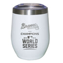 12oz  Etched White Stainless Steel Stemless Tumbler | 2021 MLB World Series ABR, Atlanta Braves, C21, Drinkware_category_All, MLB  $28.5