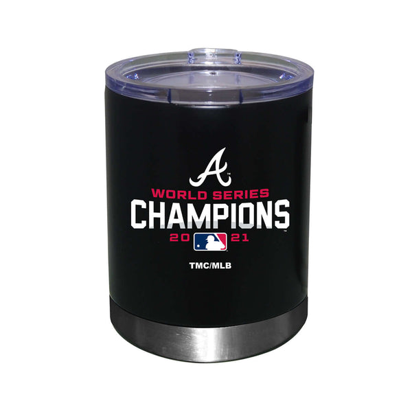 12oz  Black Stainless Steel Lowball | 2021 MLB World Series ABR, Atlanta Braves, C21, Drinkware_category_All, MLB  $28.5