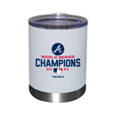 12oz  White Stainless Steel Lowball | 2021 MLB World Series ABR, Atlanta Braves, C21, Drinkware_category_All, MLB  $28.5