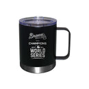 12oz  Black Stainless Steel Lowball with Handle | 2021 MLB World Series ABR, Atlanta Braves, C21, Drinkware_category_All, MLB  $28.5