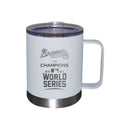 12oz  White Stainless Steel Lowball with Handle | 2021 MLB World Series ABR, Atlanta Braves, C21, Drinkware_category_All, MLB  $28.5