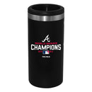 12oz  Black Stainless Steel Slim Can Holder | 2021 MLB World Series ABR, Atlanta Braves, C21, Drinkware_category_All, MLB  $28.5