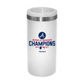 12oz  White Stainless Steel Slim Can Holder | 2021 MLB World Series ABR, Atlanta Braves, C21, Drinkware_category_All, MLB  $28.5