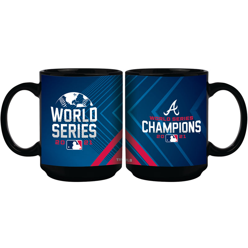 15oz  Black Mug | 2021 MLB World Series ABR, Atlanta Braves, C21, Drinkware_category_All, MLB  $16.4