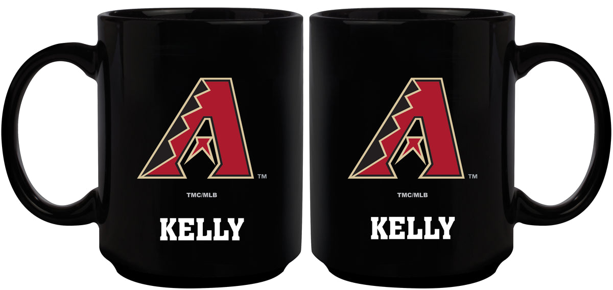 15oz Black Personalized Ceramic Mug | Arizona Diamondbacks ADB, Arizona Diamondbacks, CurrentProduct, Drinkware_category_All, Engraved, MLB, Personalized_Personalized 194207502150 $21.86