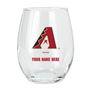 15oz Personalized Stemless Glass | Arizona Diamondbacks