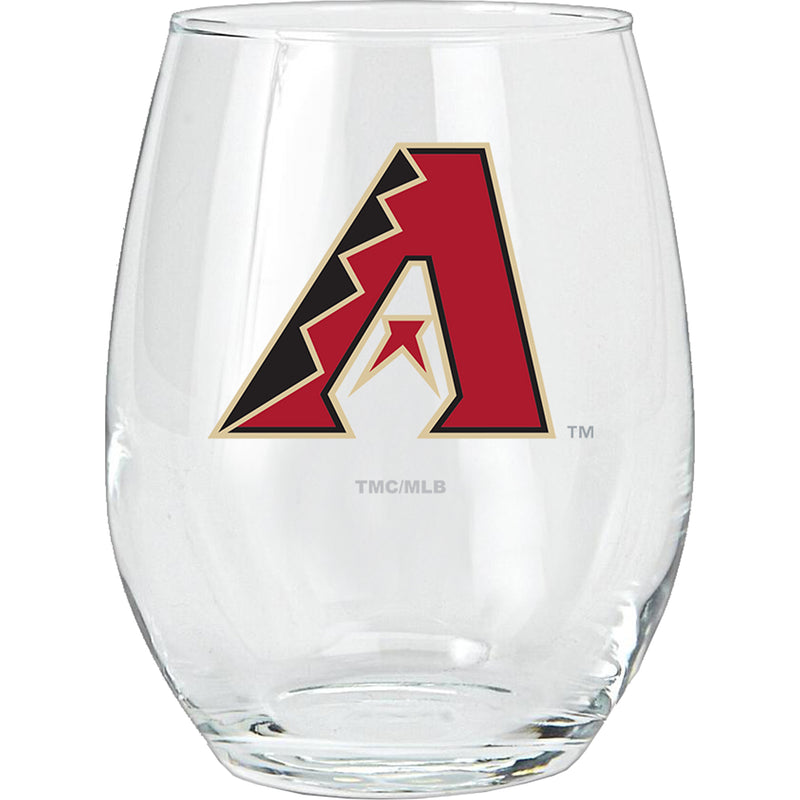 15oz Stemless Glass Tumbler | Arizona Diamondbacks