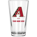 17oz Personalized Pint Glass | Arizona Diamondbacks