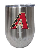 12oz Stainless Steel Stemless Diamond Tumbler | Arizona Diamondbacks ADB, Arizona Diamondbacks, CurrentProduct, Drinkware_category_All, MLB 888966672772 $28.49
