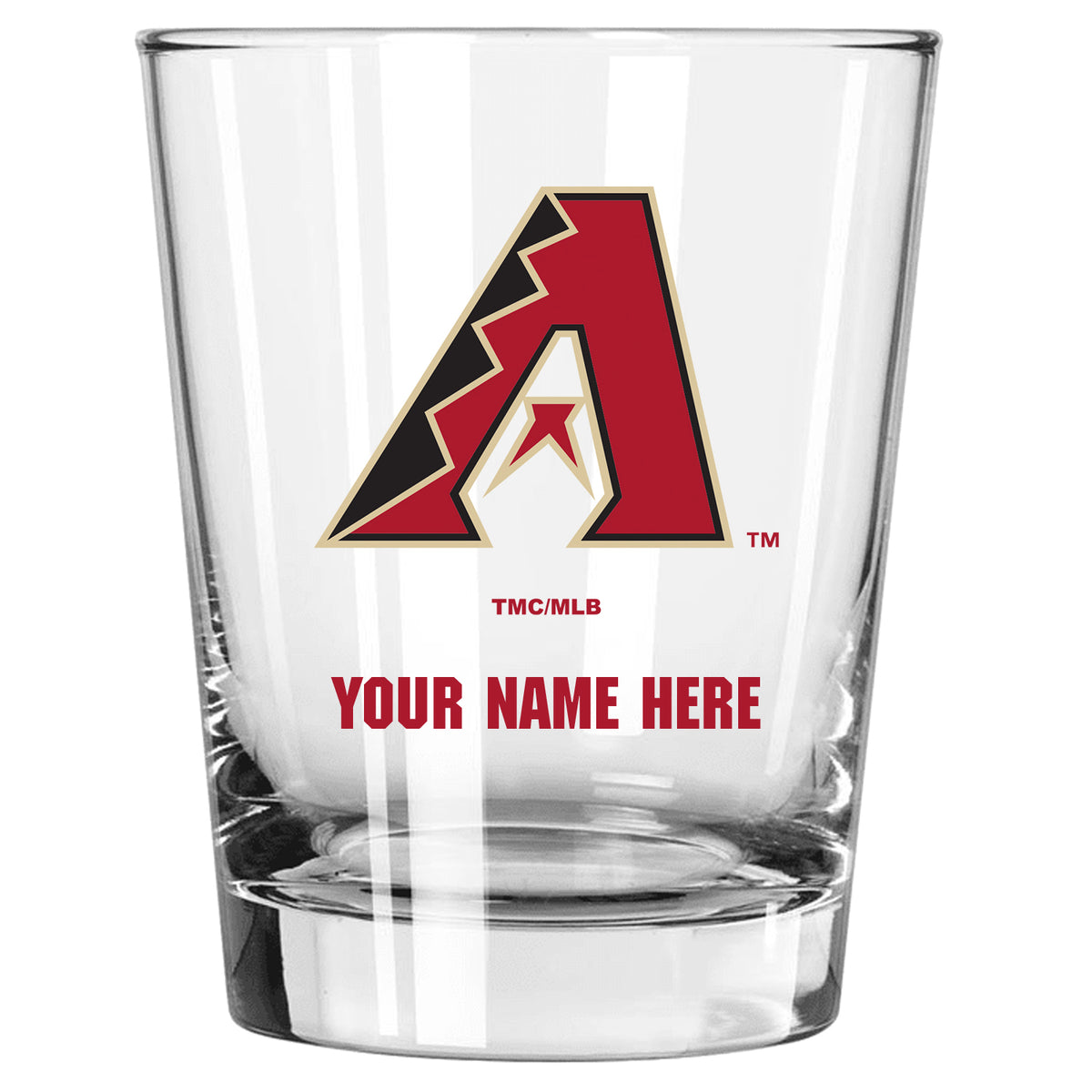 15oz Personalized Stemless Glass | Arizona Diamondbacks