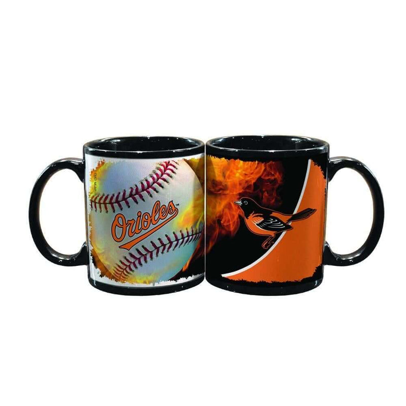 11oz Black Mug Flame | Baltimore Orioles Baltimore Orioles, BOR, MLB, OldProduct 687746907574 $11
