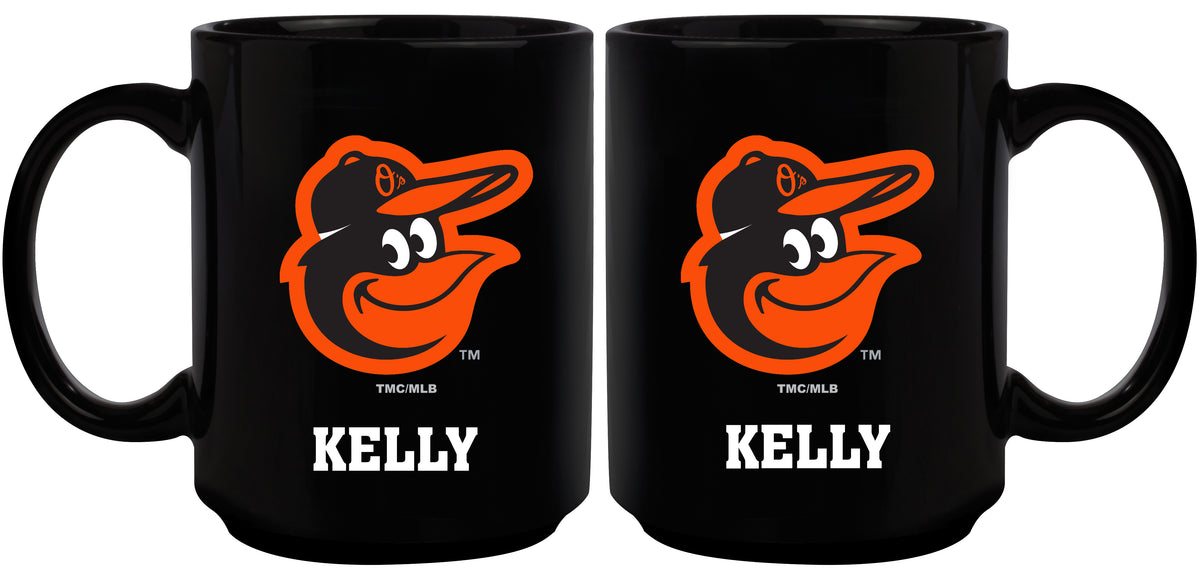 15oz Black Personalized Ceramic Mug | Baltimore Orioles Baltimore Orioles, BOR, CurrentProduct, Drinkware_category_All, Engraved, MLB, Personalized_Personalized 194207502167 $21.86