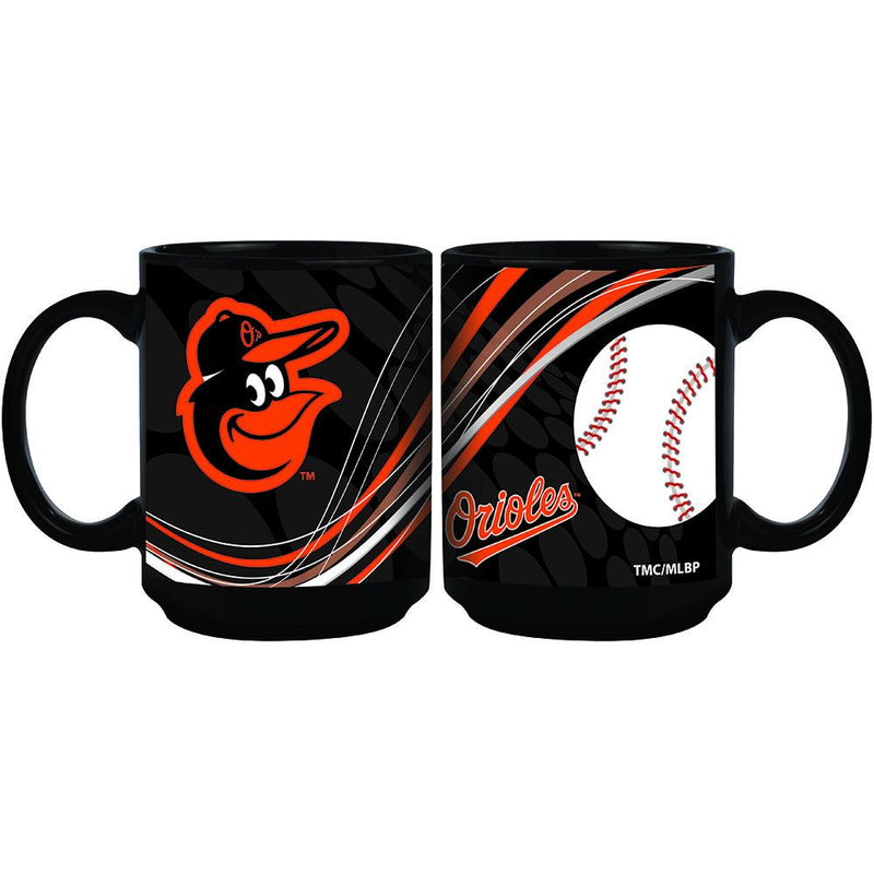 15oz Dynamic Style Black Mug | Baltimore Orioles Baltimore Orioles, BOR, CurrentProduct, Drinkware_category_All, MLB 888966972797 $15.49
