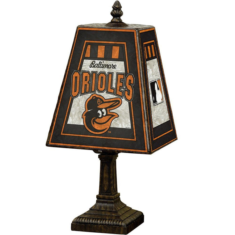 14 Inch Art Glass Table Lamp | Baltimore Orioles Baltimore Orioles, BOR, CurrentProduct, Home & Office_category_All, Home & Office_category_Lighting, MLB 687746978420 $98.99