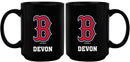 15oz Black Personalized Ceramic Mug | Boston Red Sox Boston Red Sox, BRS, CurrentProduct, Drinkware_category_All, Engraved, MLB, Personalized_Personalized 194207502174 $21.86