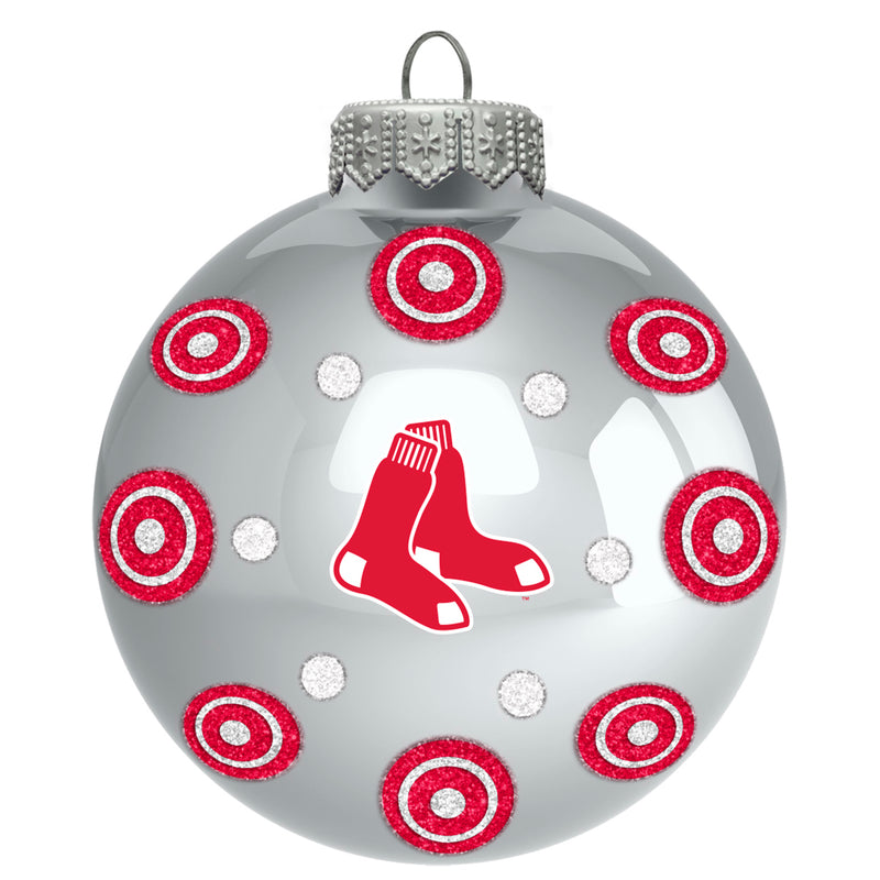 Silver Ball Ornament with Glitter Dots | Boston Red Sox
Boston Red Sox, BRS, MLB, OldProduct
The Memory Company