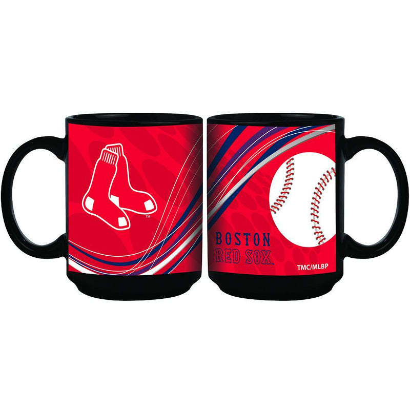 15oz Dynamic Style Black Mug | Boston Red Sox Boston Red Sox, BRS, CurrentProduct, Drinkware_category_All, MLB 888966972803 $15.49