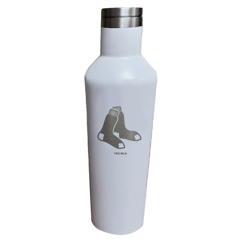 17oz White Etched Infinity Bottle | Boston Red Sox