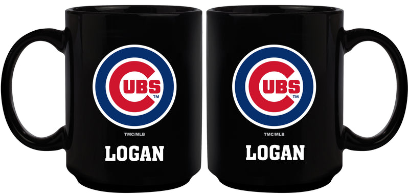 15oz Black Personalized Ceramic Mug | Chicago Cubs CCU, Chicago Cubs, CurrentProduct, Drinkware_category_All, Engraved, MLB, Personalized_Personalized 194207502181 $21.86