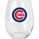 15oz Stemless Glass Tumbler | Chicago Cubs