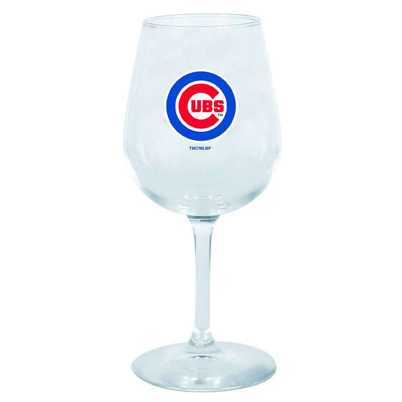 12.75oz Stem Dec Wine Glass | Chicago Cubs CCU, Chicago Cubs, Holiday_category_All, MLB, OldProduct 888966056978 $12