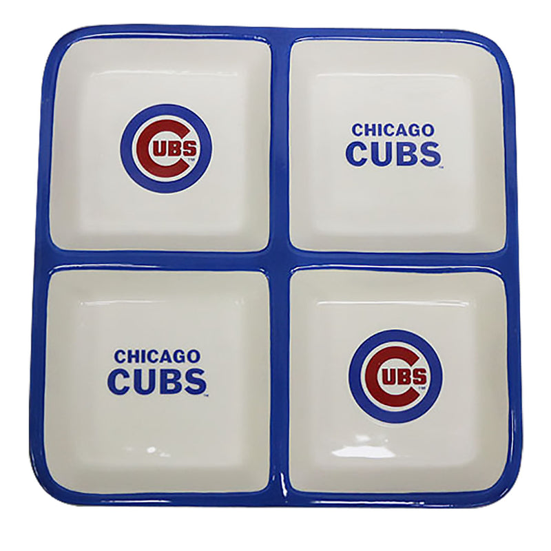 4 Section Square Tray | Chicago Cubs