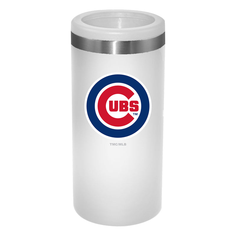 12oz White Slim Can Holder | Chicago Cubs