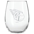 15oz Etched Stemless Tumbler | Cleveland Guardians CGU, Cleveland Guardians, CurrentProduct, Drinkware_category_All, MLB  $12.49