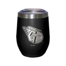 12oz Black Etched Stainless Steel Stemless Tumbler | Cleveland Guardians CGU, Cleveland Guardians, CurrentProduct, Drinkware_category_All, MLB  $27.49