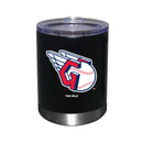 12oz Black Stainless Steel lowball Tumbler | Cleveland Guardians CGU, Cleveland Guardians, CurrentProduct, Drinkware_category_All, MLB  $27.49