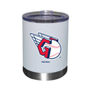 12oz White Stainless Steel lowball Tumbler | Cleveland Guardians CGU, Cleveland Guardians, CurrentProduct, Drinkware_category_All, MLB  $27.49