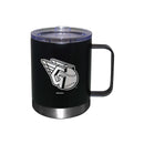 12oz Black Stainless Steel Etched lowball Tumbler w/Handle | Cleveland Guardians CGU, Cleveland Guardians, CurrentProduct, Drinkware_category_All, MLB  $27.49