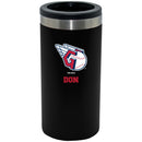 12oz Personalized Black Stainless Steel Slim Can Holder | Cleveland Guardians