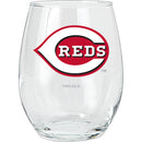15oz Stemless Glass Tumbler | Cincinnati Reds