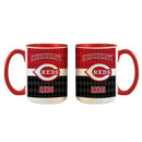 15oz White Inner Stripe Mug | Cincinnati Reds
Cincinnati Reds, CRE, MLB, OldProduct
The Memory Company