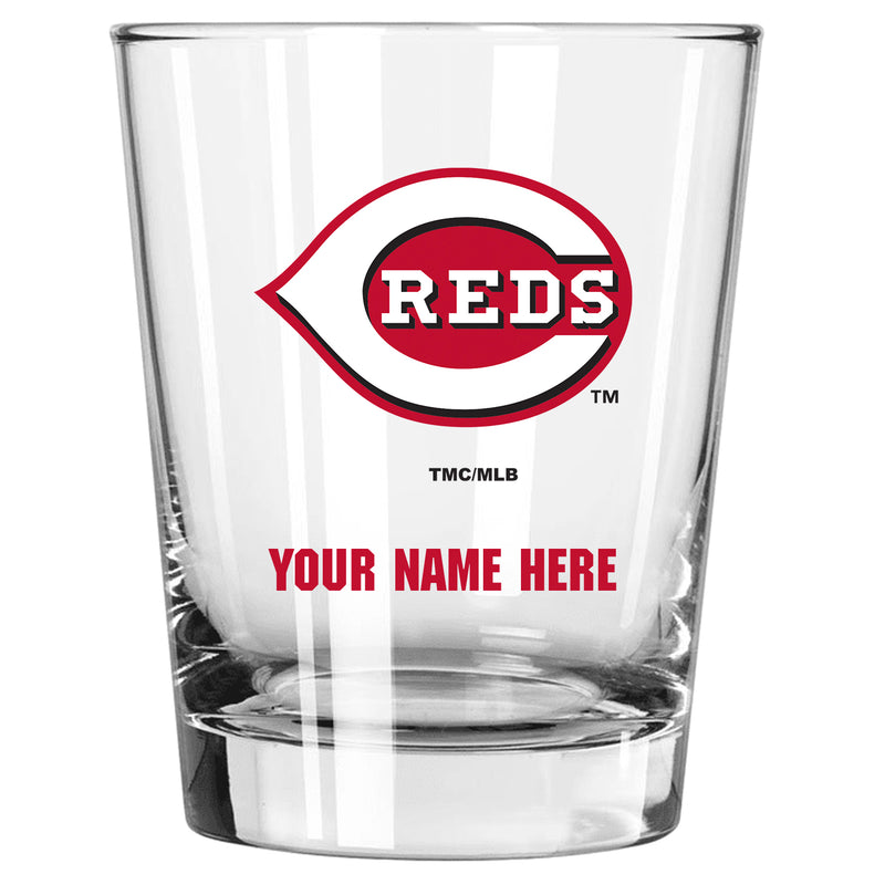 15oz Personalized Stemless Glass | Cincinnati Reds