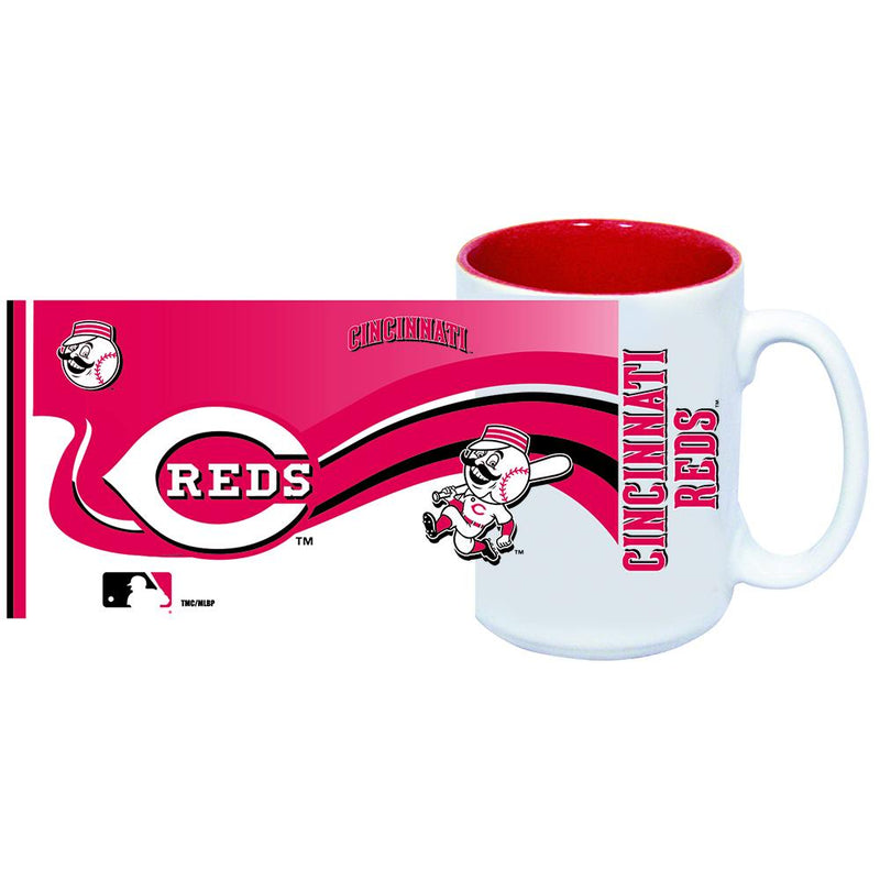15oz Mug w/Full Wrap | Cincinnati Reds Cincinnati Reds, CRE, MLB, OldProduct 888966866539 $13.5