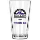 17oz Personalized Pint Glass | Colorado Rockies
