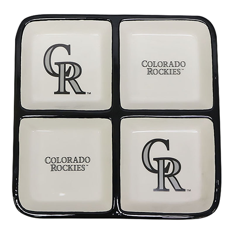 4 Section Square Tray | Colorado Rockies