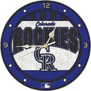 12 Inch Art Glass Clock | Colorado Rockies Colorado Rockies, CRK, CurrentProduct, Home & Office_category_All, MLB 687746446103 $38.49