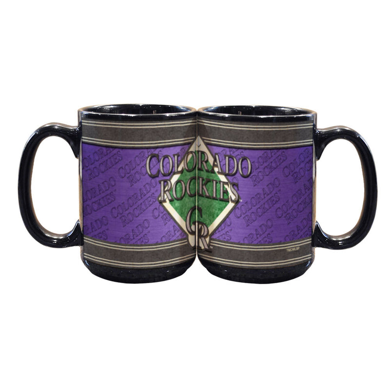 15oz Black Felt Mug | Colorado Rockies Colorado Rockies, CRK, MLB, OldProduct 687746685991 $13
