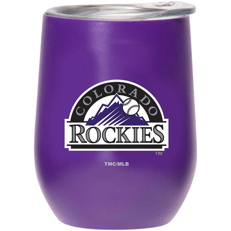 12oz Matte Stainless Steel Stemless Tumbler | Rockies Colorado Rockies, CRK, CurrentProduct, Drinkware_category_All, MLB 194207377062 $32.99