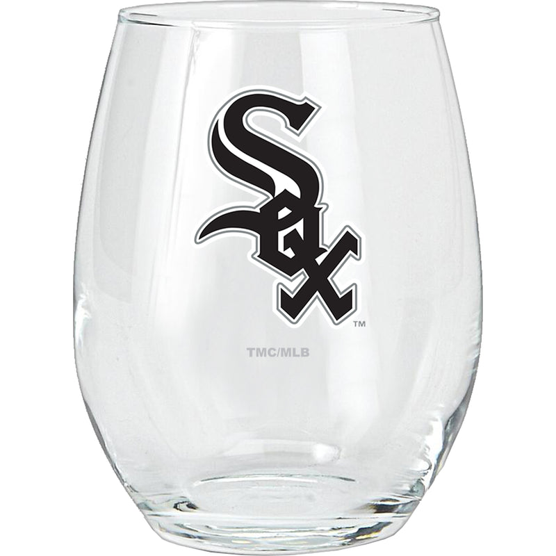 15oz Stemless Glass Tumbler | Chicago White Sox