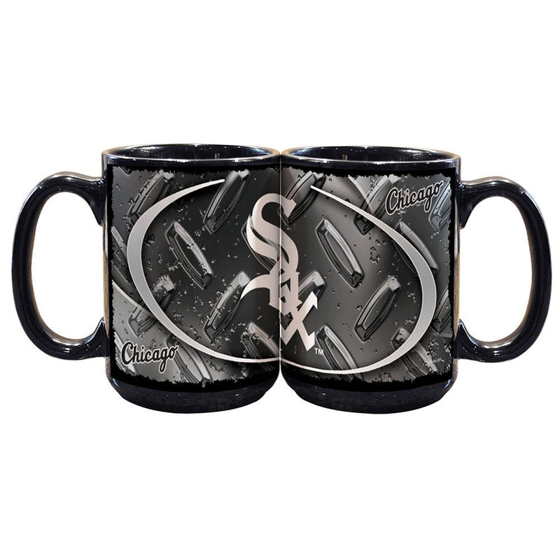 15oz Black Diamond Plate Mug | Chicago White Sox Chicago White Sox, CWS, MLB, OldProduct 687746136967 $13
